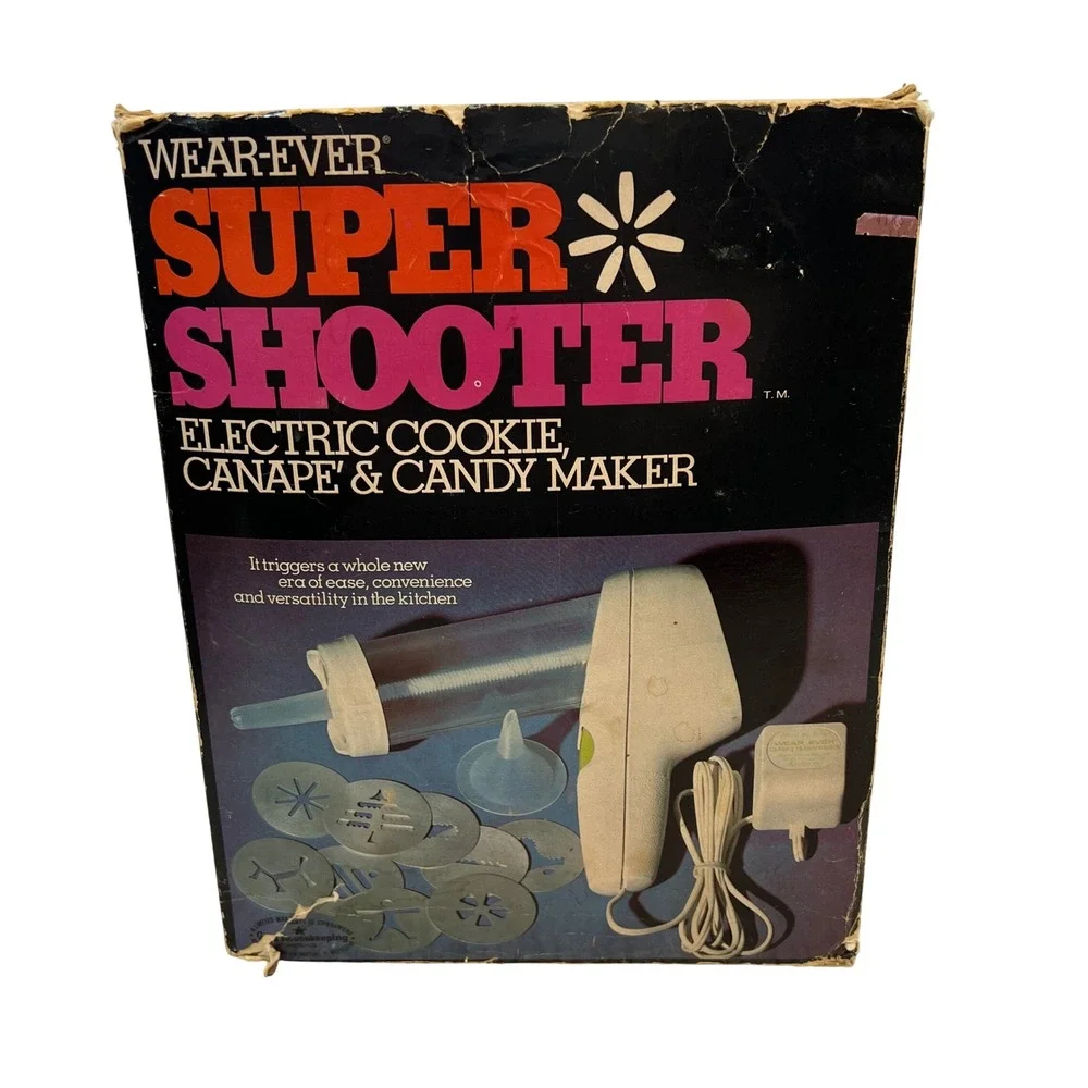 Vintage Wear-Ever Super Shooter Electric Cookie Canape Candy Maker 70001 Boxed